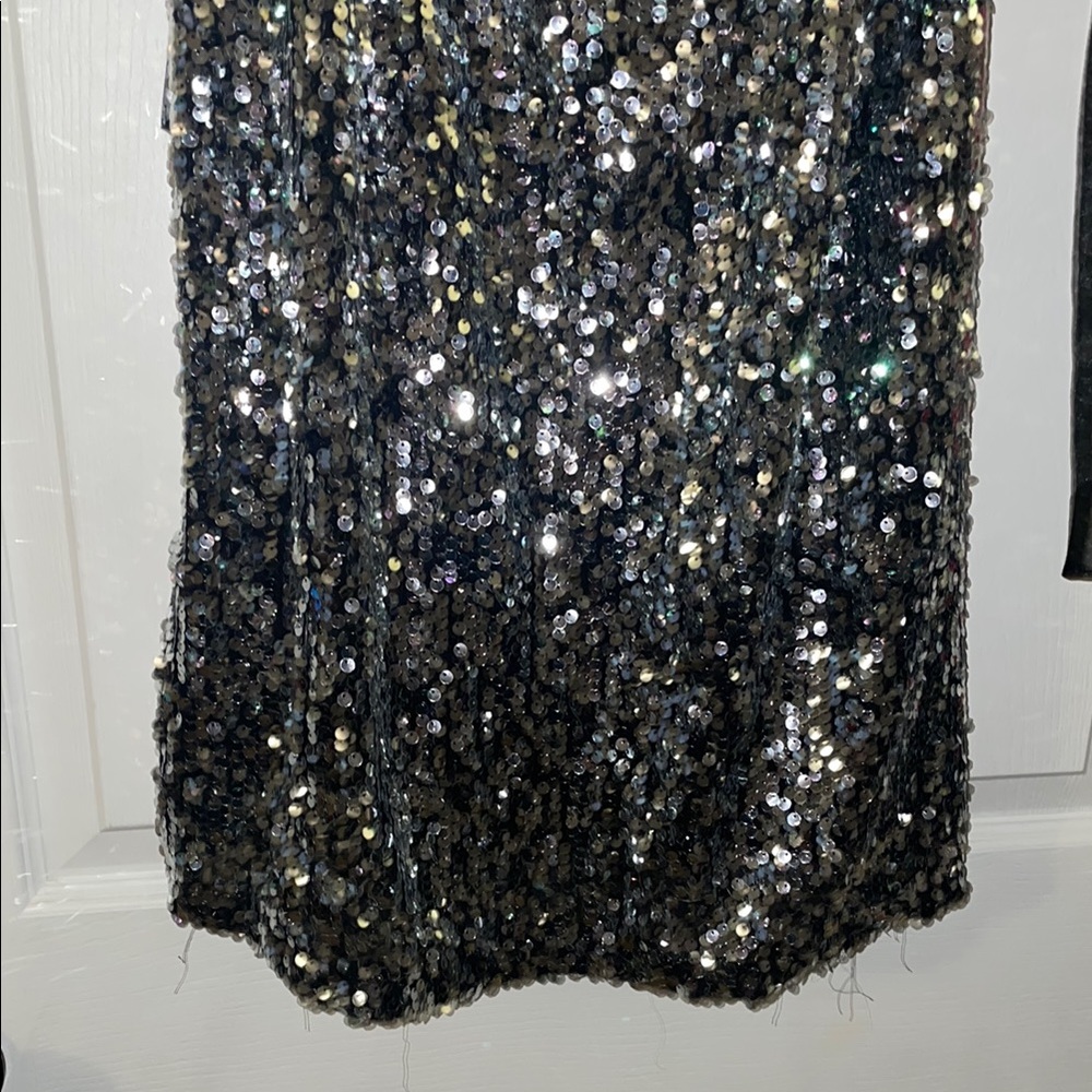 Lulu's Black Sequin Dress - Picture 2 of 4